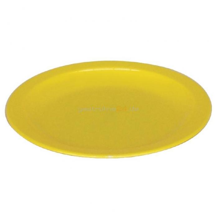 Assiettes Kristallon 230mm - 12pces - Jaune